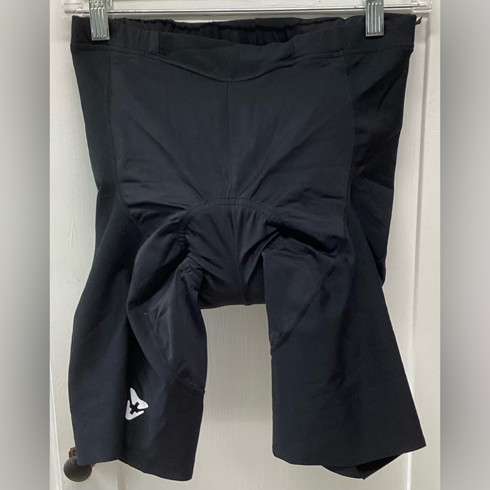 Cuore of Switzerland Black Cycling Bib Shorts with Subtle Logo Large